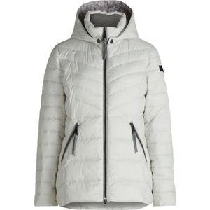 Betty Barclay - Sportieve Gewatteerde Jas - Wit - Dames - Met Afneembare Capuchon