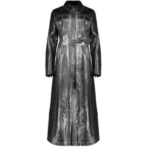 Diesel, Dames, Jurken, Grijs, Maat: M Katoen,