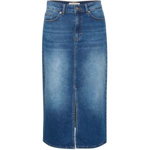 Part Two, Dames, Rokken, Blauw, Maat: S Denim,