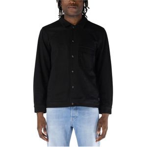 At.P.Co, Heren, Overhemden, Zwart, Maat: S