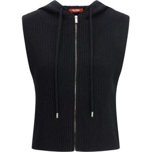Max Mara, Dames, Sweatshirts & Hoodies, Zwart, Maat: M Wol,