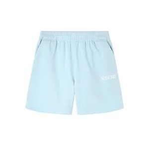 Versace Blauwe Logo Print Shorts , Blue , Dames , Maat: XS