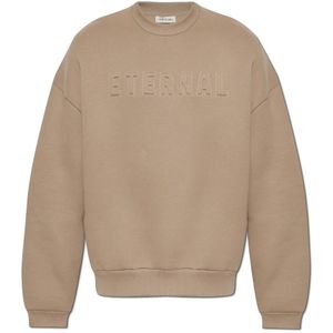 Fear Of God, Heren, Sweatshirts & Hoodies, Beige, Maat: L Katoen,