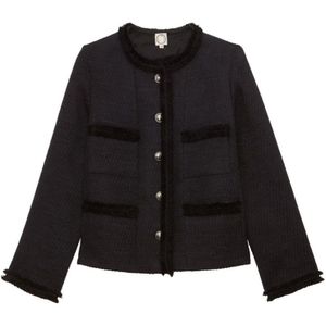 Ines de la Fressange Paris, Dames, Jassen, Blauw, Maat: 2XS