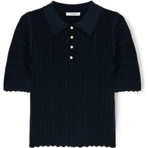 Motivi, Dames, Truien, Blauw, Maat: XS Nylon,