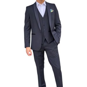 Bharnaba, Heren, Jassen, Blauw, Maat: M