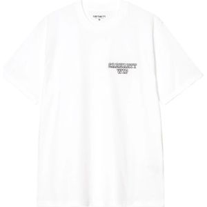 Carhartt Wip, Heren, Tops, Wit, Maat: M Katoen,