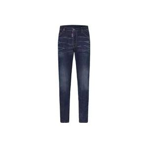 Dsquared2 Cool Guy Slim Fit Blauwe Jeans , Blue , Heren , Maat: 2XL