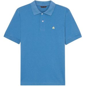 Brooks Brothers, Heren, Tops, Blauw, Maat: M Katoen,