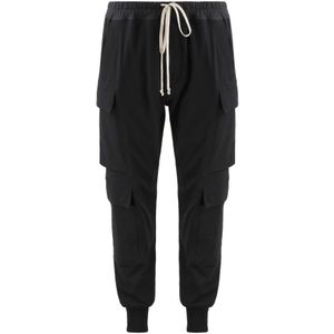 Rick Owens, Heren, Broeken, Zwart, Maat: XL Katoen,