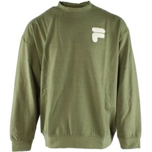 Fila, Heren, Sweatshirts & Hoodies, Groen, Maat: S Viscose,