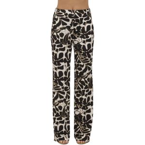 Via Masini 80, Dames, Broeken, Veelkleurig, Maat: M Jersey,