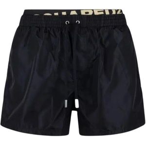 Dsquared2, Heren, Badkleding, Zwart, Maat: L Polyamide,