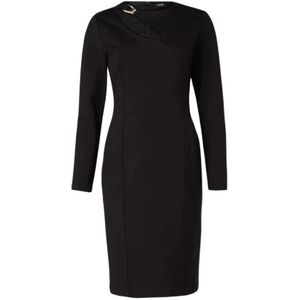 Liu Jo, Dames, Jurken, Zwart, Maat: 2XS Viscose,