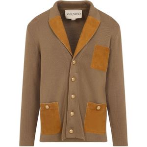 Valentino, Heren, Truien, Bruin, Maat: L Wol,