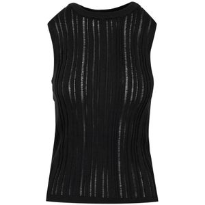 Mauro Grifoni, Dames, Tops, Zwart, Maat: S Katoen,
