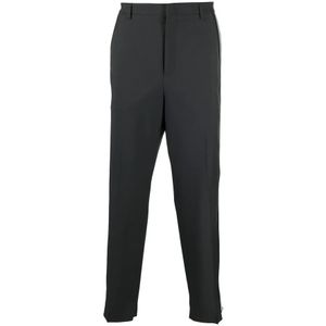 Valentino, Heren, Broeken, Grijs, Maat: L Wol,