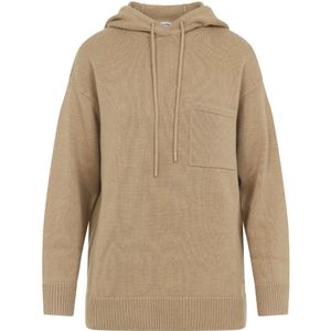 Max Mara, Dames, Sweatshirts & Hoodies, Beige, Maat: XS Wol,