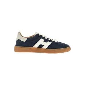 Hogan Blauwe Sneakers met Leren Details , Blue , Heren , Maat: 39 1/2 EU