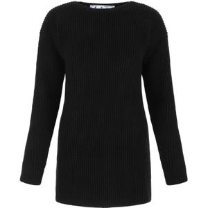 Off White, Dames, Truien, Zwart, Maat: XS Wol,