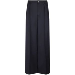 Soeur - Pantaloni Blu - Broek - Blauw - 100% Zuivere Wol