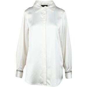 Fabiana Filippi, Dames, Blouses & Shirts, Wit, Maat: L Wol,