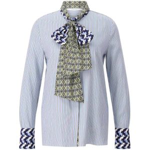 Herzen's Angelegenheit, Dames, Blouses & Shirts, Blauw, Maat: XS Zijde,