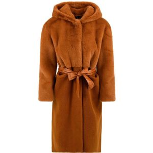 BomBoogie, Dames, Mantels, Oranje, Maat: M Wol,