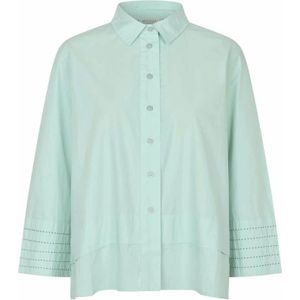 Masai, Dames, Blouses & Shirts, Blauw, Maat: S Katoen,