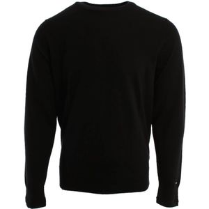 Tommy Hilfiger, Heren, Truien, Zwart, Maat: M Wol,