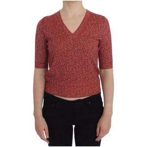 Dolce & Gabbana, Dames, Truien, Rood, Maat: 2XS Wol,