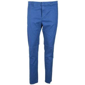 Dondup, Heren, Broeken, Blauw, Maat: W33 Katoen,