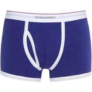 Dsquared2, Heren, Ondergoed, Blauw, Maat: S Katoen,