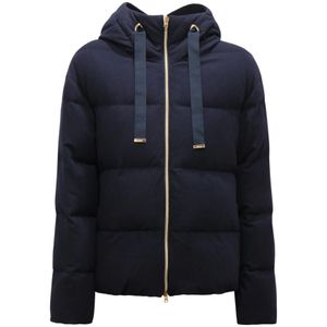 Herno, Dames, Jassen, Blauw, Maat: XL Kasjmier,