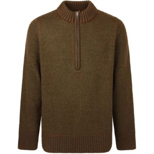 Maison Margiela, Heren, Truien, Bruin, Maat: S Wol,