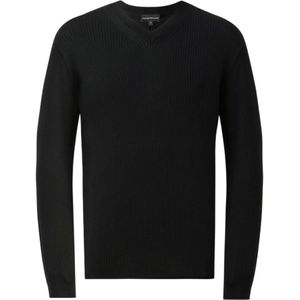 Emporio Armani, Heren, Truien, Zwart, Maat: L Wol,