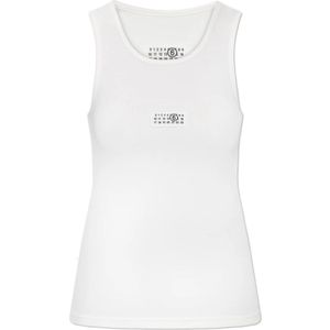 MM6 Maison Margiela, Dames, Tops, Wit, Maat: L Katoen,