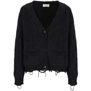 Laneus, Heren, Truien, Zwart, Maat: S Wol,