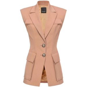 Pinko, Dames, Jassen, Beige, Maat: XS Katoen,