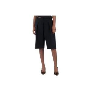 Jacquemus Hoge Taille Bermuda Shorts Ovalo , Black , Dames , Maat: M