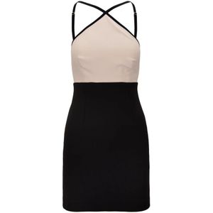 Elisabetta Franchi, Dames, Jurken, Veelkleurig, Maat: S Poliester,