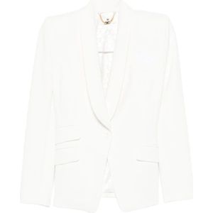 Elisabetta Franchi, Dames, Jassen, Beige, Maat: L Poliester,