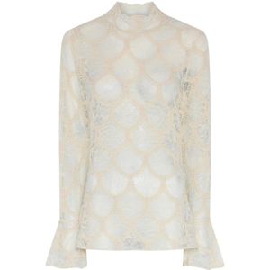 Bruuns Bazaar, Dames, Blouses & Shirts, Beige, Maat: L