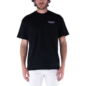 Nahmias, Heren, Tops, Zwart, Maat: S Katoen,