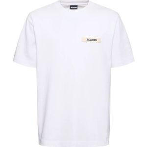 Jacquemus, Heren, Tops, Wit, Maat: M Katoen,