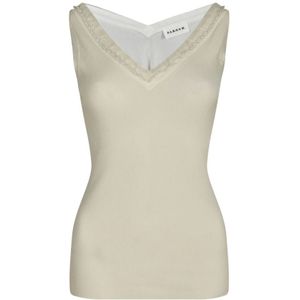 P.a.r.o.s.h., Dames, Tops, Beige, Maat: M