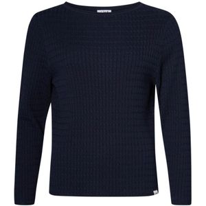 Lind, Dames, Truien, Blauw, Maat: M Katoen,