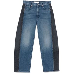 Mother, Dames, Jeans, Blauw, Maat: W27 Katoen,