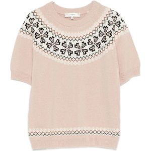 Frame, Dames, Truien, Roze, Maat: XS Kasjmier,