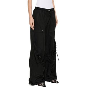 The Attico, Dames, Broeken, Zwart, Maat: S